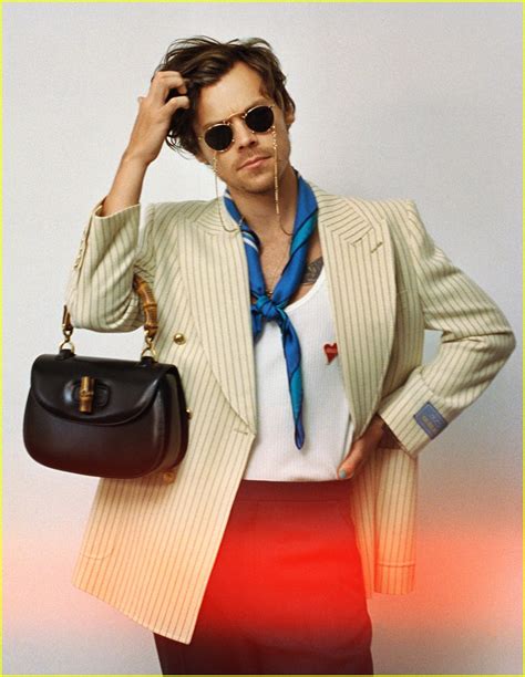 harry styles collab with gucci|Harry Styles Gucci handbags.